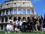 2005 Tour Team poses in front of the Coliseum in Rome, Italy
